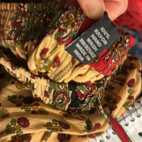 NWT. S/M. Pallozo Pants by Sacred Threads BL/RD 1. 0268 - Picture 5 of 5